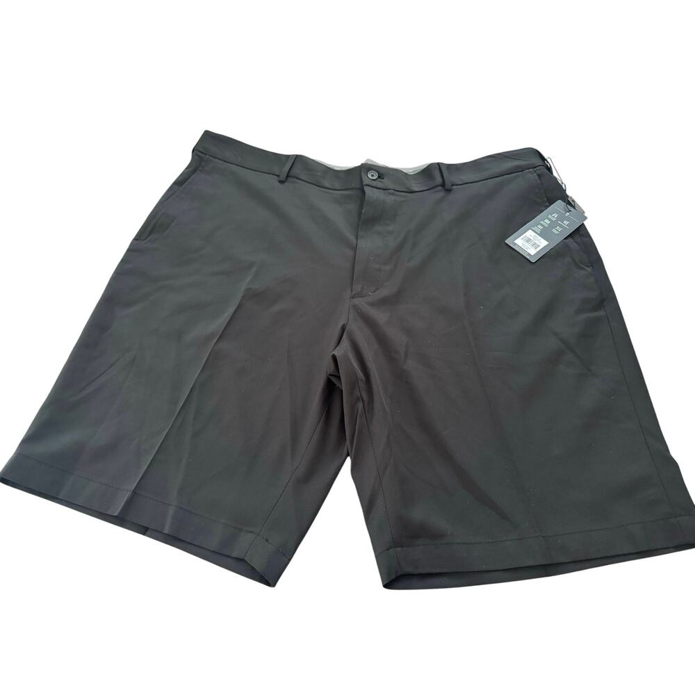 NWT Walter Hagen Perfect 11 Golf Shorts Black Flat Front Stretch 44 Big & Tall